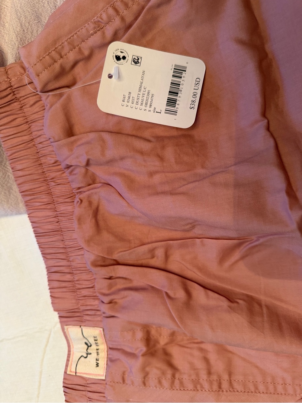 FP We The Free Day to Day Boxers in Pink NEW WITH TAGS Sizes S, M, L, XL - Picture 5 of 7